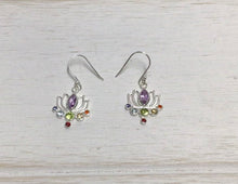 Load image into Gallery viewer, Chakra Lotus Earrings
