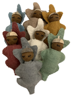 Wool Felt Earth Acorn Babies