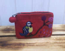 Load image into Gallery viewer, Bird Wool Felt Purse
