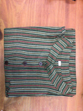 Load image into Gallery viewer, Mandarin stripe Cotton Shirt
