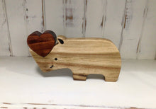 Load image into Gallery viewer, Wood carved  Animal Hearts by Nev
