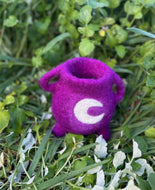 Wool Felt Purple Cauldron