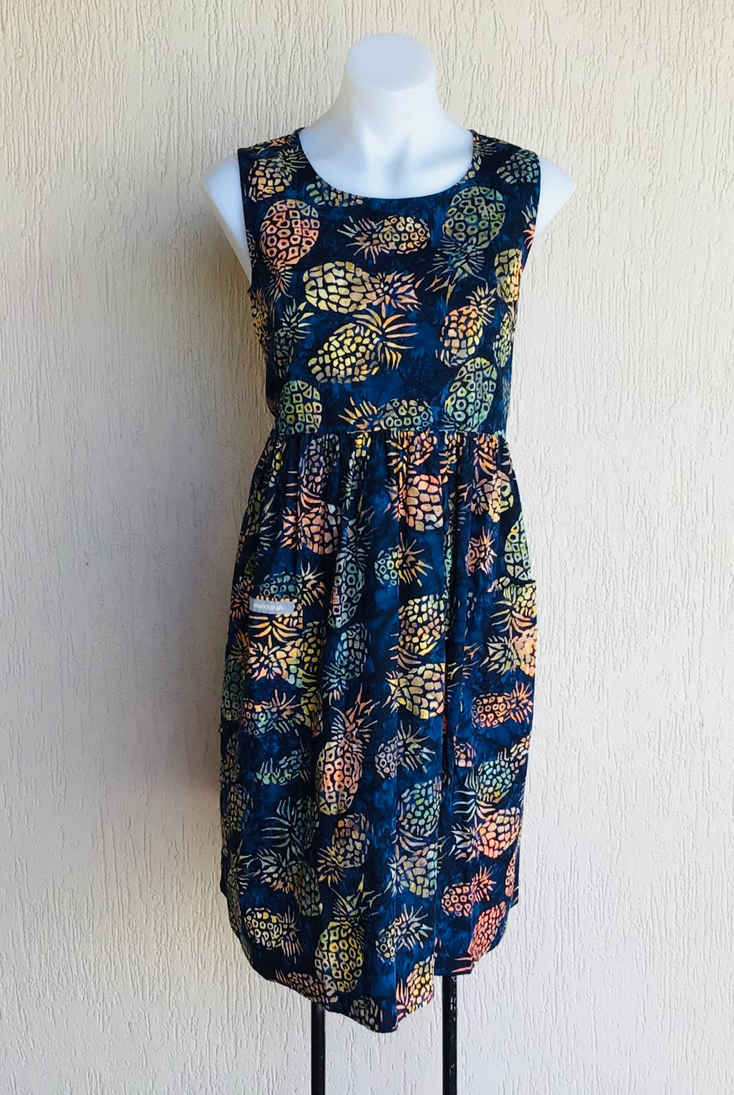 Demi Dress Navy Pineapple