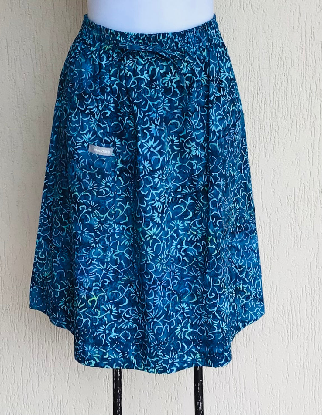 Marni Blue Etched Floral Skirt