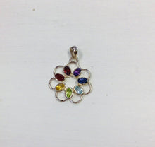 Load image into Gallery viewer, Chakra Flower Crystal Pendant
