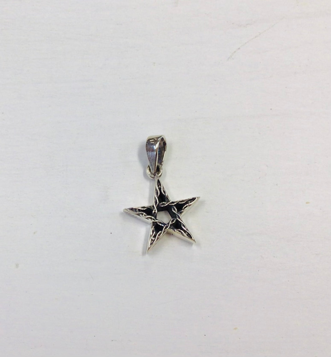 Celtic Star Sterling Silver  Pendant