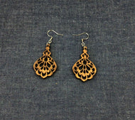 Rosewood Petal Earrings by Nev