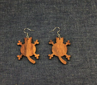 Rosewood Stretch Cat Earrings by Nev