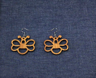 Rosewood Hollow Butterfly Earrings by Nev
