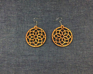 Rosewood Spiro Mandala Earrings by Nev