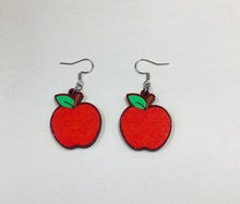 Load image into Gallery viewer, Apple  Wooden Earrings NEV
