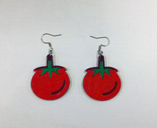 Load image into Gallery viewer, Tomato Wooden Earrings NEV
