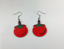 Load image into Gallery viewer, Tomato Wooden Earrings NEV
