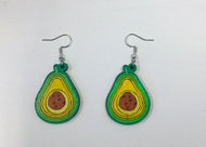 Avocado Wooden Earrings NEV