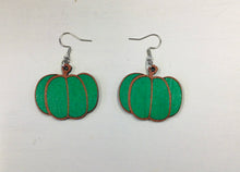 Load image into Gallery viewer, Pumpkin Wooden Earrings NEV

