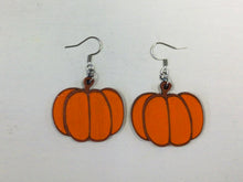 Load image into Gallery viewer, Pumpkin Wooden Earrings NEV
