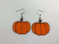 Pumpkin Wooden Earrings NEV