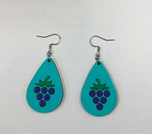Load image into Gallery viewer, Tear Drop Fruit Wooden Earrings NEV
