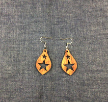 Load image into Gallery viewer, Rosewood Tear Drop Star Earrings by Nev
