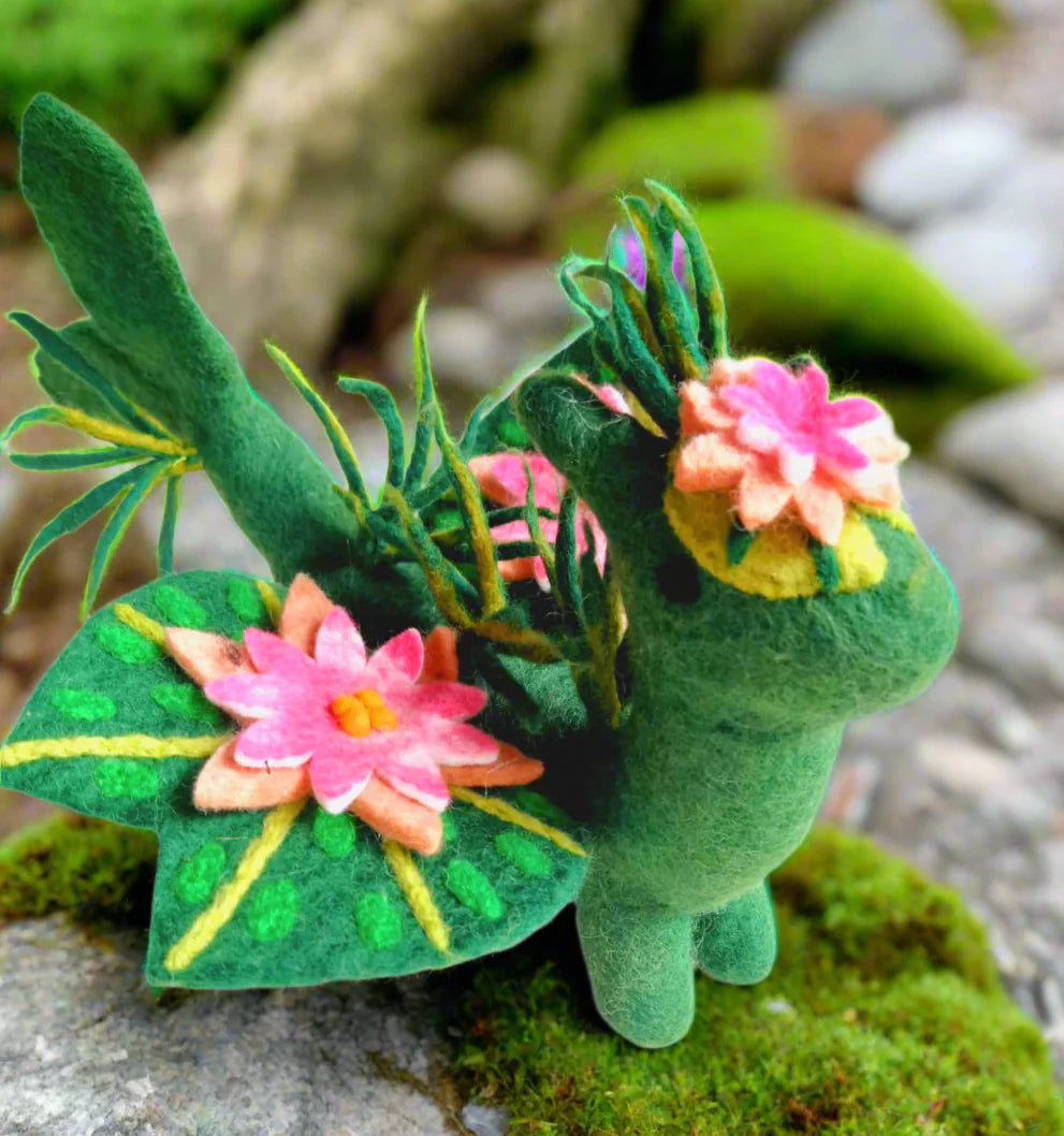 Lilly Wool Felt Dragon