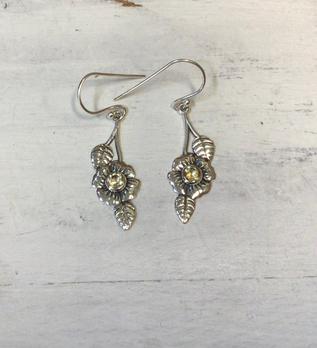 Daisy Sterling Silver Earrings