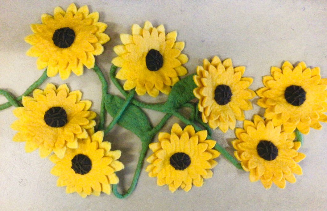 Sunflower Felt Vine