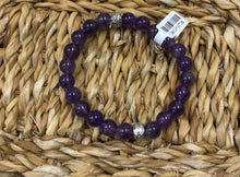 Load image into Gallery viewer, Amethyst Bead Bracelet by Nev
