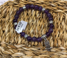 Load image into Gallery viewer, Amethyst Bead Bracelet by Nev
