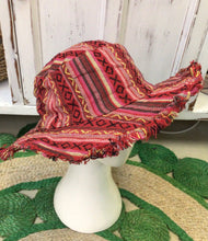 Load image into Gallery viewer, Cotton Gheri  Stripe Hat
