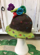 Wool Felt Spotty Flower Top Hat