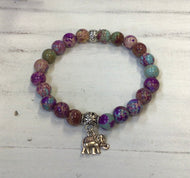 Imperial Jasper/Elephant Bracelet  by Nev