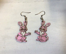Load image into Gallery viewer, Wooden Rabbit Earrings Nev
