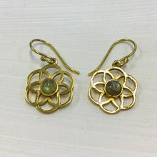 Load image into Gallery viewer, Felicity Flower and Stone Earrings
