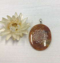 Load image into Gallery viewer, Etched Stone Pendant
