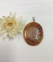 Load image into Gallery viewer, Etched Stone Pendant
