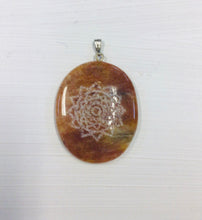 Load image into Gallery viewer, Etched Stone Pendant

