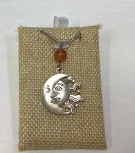 Load image into Gallery viewer, Sun and Moon Necklace by Nev

