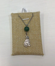 Load image into Gallery viewer, Scroll Cat  Necklace by Nev
