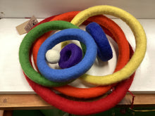 Load image into Gallery viewer, Wool Felt Rainbow Ring Set
