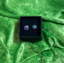 Load image into Gallery viewer, Dichroic Stud Nev Earrings
