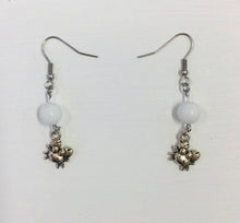 Load image into Gallery viewer, White Howlite Bead &amp; Charm Earrings by Nev
