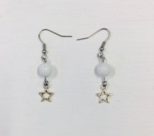 Load image into Gallery viewer, White Howlite Bead &amp; Charm Earrings by Nev
