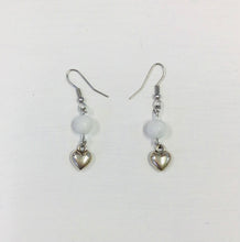 Load image into Gallery viewer, White Howlite Bead &amp; Charm Earrings by Nev
