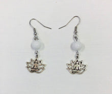 Load image into Gallery viewer, White Howlite Bead &amp; Charm Earrings by Nev
