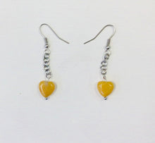 Load image into Gallery viewer, Yellow Topaz Bead &amp; Charm Earrings by Nev
