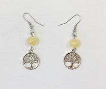 Load image into Gallery viewer, Yellow Topaz Bead &amp; Charm Earrings by Nev
