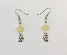 Load image into Gallery viewer, Yellow Topaz Bead &amp; Charm Earrings by Nev
