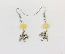 Load image into Gallery viewer, Yellow Topaz Bead &amp; Charm Earrings by Nev
