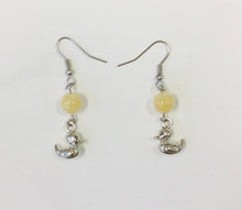 Load image into Gallery viewer, Yellow Topaz Bead &amp; Charm Earrings by Nev
