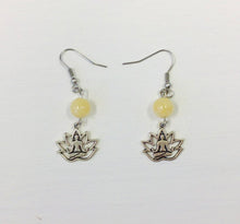 Load image into Gallery viewer, Yellow Topaz Bead &amp; Charm Earrings by Nev
